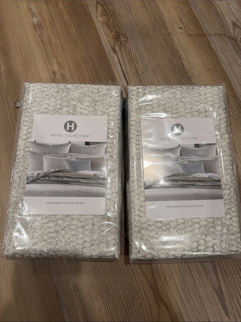 Hotel Collection Cream Textured Standard Pillow Shams - Set of 2